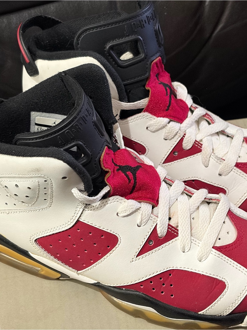 Nike Air Jordan 6 Retro "Carmine" size 6.5Y
